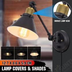 E27 Retro Industrial Style Wall Lamp Vintage Wrought Iron Bedside Indoor Lighting 110V E27 Retro Industrial Style Wall Lamp Vintage Wrought Iron Bedside Indoor Lighting 110V