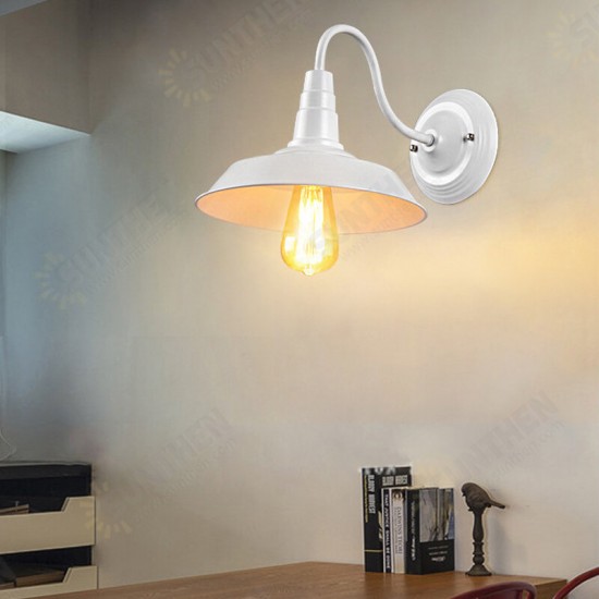 E27 Vintage Industrial Factory Iron Wall Lamp Light Shade Pendant Lampshade