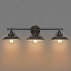 Vintage Bathroom Mirror Light Retro Bath Mirror Lamps 3 Lights, Indoor Black Metal Bathroom Vanity Wall Light Without Bulb Vintage Bathroom Mirror Light Retro Bath Mirror Lamps 3 Lights, Indoor Black Metal Bathroom Vanity Wall Light Without Bulb