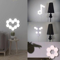 LED Wall Light Hexagon White Ambient Lighting Touch Control Lighting System Room Lamp Home Decoration LED Wall Light Hexagon White Ambient Lighting Touch Control Lighting System Room Lamp Home Decoration