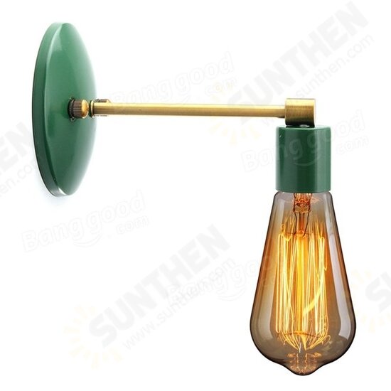 Loft Industrial Retro Vintage Sconce Wall Lamp Light Bulb Holder Bedroom Fixture