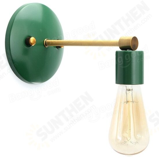 Loft Industrial Retro Vintage Sconce Wall Lamp Light Bulb Holder Bedroom Fixture