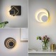 Modern 300° Rotating LED Wall Lamp Sconce Light Hotel Bedroom Bedside Hallway