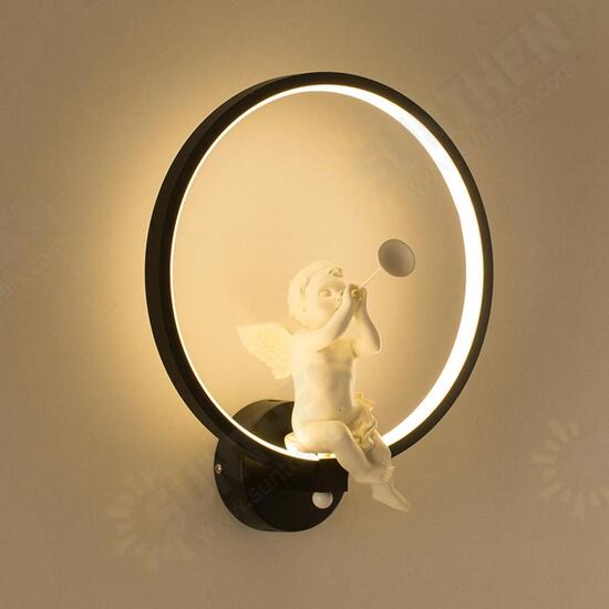 Modern Acrylic Angel Light LED Lamp Nordic Led Belt Room Wall Decor