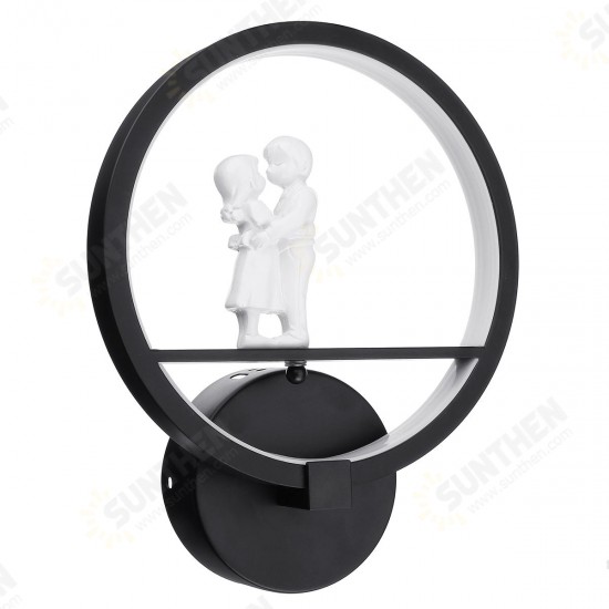 Modern Acrylic Couple Light LED Lamp Nordic Led Belt Room Wall Decor 20cm