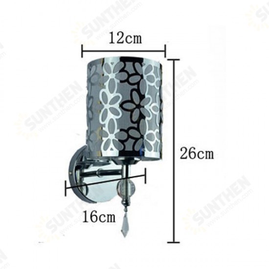 Modern Creative Pastorale Iron Crystal Wall Light Hallway Bedroom Lamp