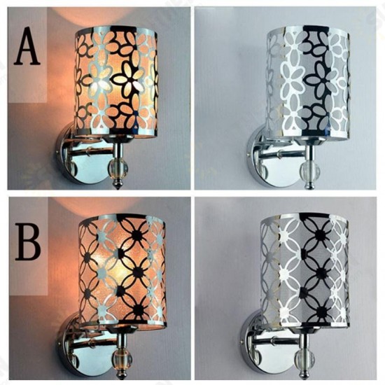 Modern Creative Pastorale Iron Crystal Wall Light Hallway Bedroom Lamp