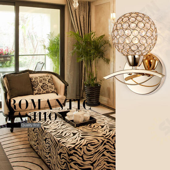 Modern Crystal Wall Lamp Fixture for Home Bedroom Living Room Decoration Modern Crystal Wall Lamp Fixture for Home Bedroom Living Room Decoration