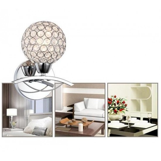 Modern Crystal Wall Lamp Fixture for Home Bedroom Living Room Decoration