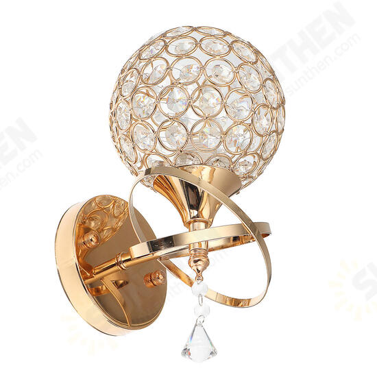 Modern Crystal Wall Lamp Mirror Front Light Sconce Bedroom Hallway Light Fixture