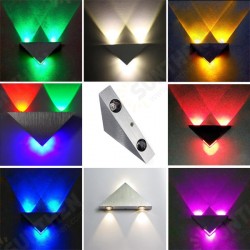 Modern High Power 3W LED Triangle Decoration Wall Light Sconce Spot Modern High Power 3W LED Triangle Decoration Wall Light Sconce Spot