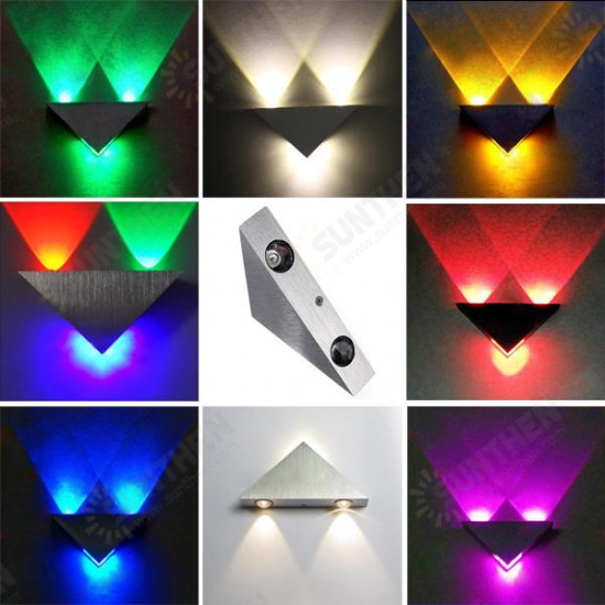 Modern High Power 3W LED Triangle Decoration Wall Light Sconce Spot