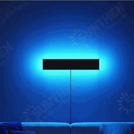 Modern Minimalist RGB LED Symphony Wall Lamp Bedroom Living Room Bedside Atmosphere Lamp with Remote Control