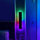 Modern Minimalist RGB LED Symphony Wall Lamp Bedroom Living Room Bedside Atmosphere Lamp with Remote Control