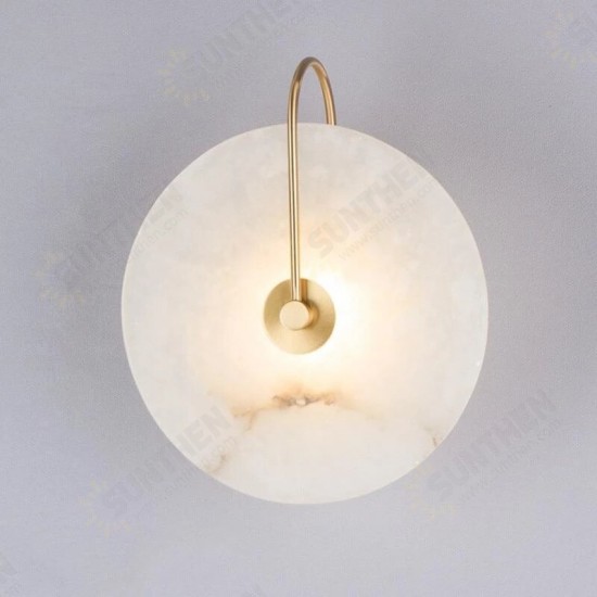 Modern Sconces Lamp Wall Lights Marble Lampshade LED Lighting Fixture for Home Decor bedroom Lamps Black Gold Base