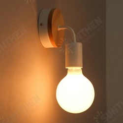Modern Wood Metal E27 Holder Wall Lamp Bedroom Restaurant Corridor Lighting Modern Wood Metal E27 Holder Wall Lamp Bedroom Restaurant Corridor Lighting