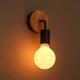 Modern Wood Metal E27 Holder Wall Lamp Bedroom Restaurant Corridor Lighting Modern Wood Metal E27 Holder Wall Lamp Bedroom Restaurant Corridor Lighting
