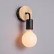 Modern Wood Metal E27 Holder Wall Lamp Bedroom Restaurant Corridor Lighting