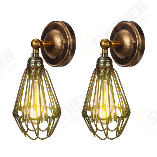 Nordic Retro Industrial Style Wall Lamp Cafe Restaurant Bar Small Iron Cage Wall Lamp Nordic Retro Industrial Style Wall Lamp Cafe Restaurant Bar Small Iron Cage Wall Lamp