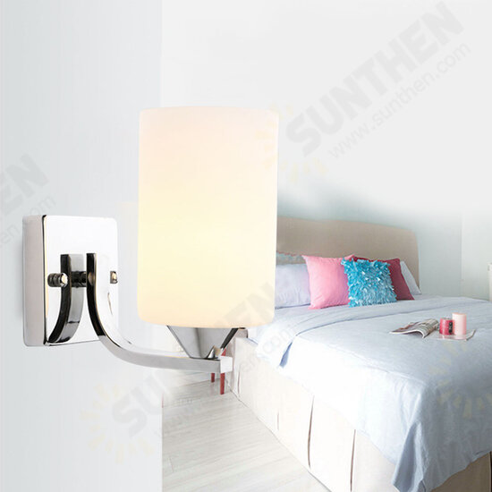 Single Head Simple Wall Lamp Without Bulb With Power Switch Cord 20*10CM Suitable For Bedroom Kitchen Restaurant Bar