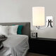 Single Head Simple Wall Lamp Without Bulb With Power Switch Cord 20*10CM Suitable For Bedroom Kitchen Restaurant Bar