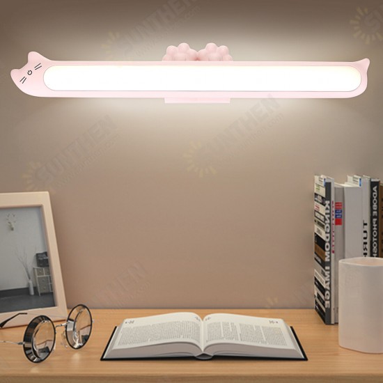 USB Rechargeable LED Table Lamp Learn Reading Bathroom Mirror Wall Light Sticky Room