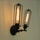 Vintage 2 Heads Loft Iron Cages Wall Light Edison Country Style Lamp