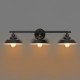 Vintage Industrial Loft Iron Sconces Indoor Modern Shade 3-head Wall Lamp Light