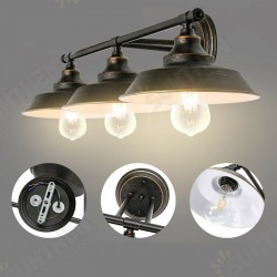 Vintage Industrial Loft Iron Sconces Indoor Modern Shade 3-head Wall Lamp Light Vintage Industrial Loft Iron Sconces Indoor Modern Shade 3-head Wall Lamp Light