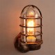 Vintage Industrial Unique Wall Lamp Iron Rustic Copper Steampunk Lamp Sconce
