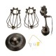 Vintage Industrial Wall-mounted Metal Cage Wall Sconce Lampshade Light Shade Without Bulb