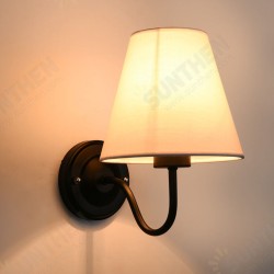 Vintage Wall Light American Style Bedroom Wrought Iron Retro Bedside Lamp with Power Switch Cord Without Bulb Vintage Wall Light American Style Bedroom Wrought Iron Retro Bedside Lamp with Power Switch Cord Without Bulb