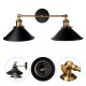 Wall-mounted 2-Light Metal Wall Sconce Lampshade Lamp Cover Pendant Vintage Decoration Without Bulb