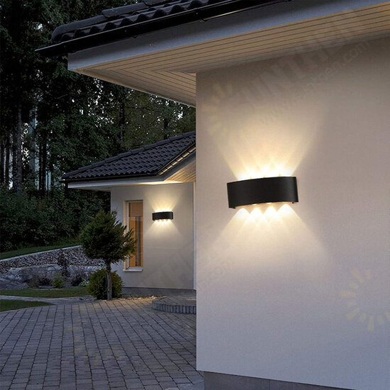 Waterproof 2-8W LED Wall Light Up Down Lighting Sconce Lamp Indoor Outdoor IP65