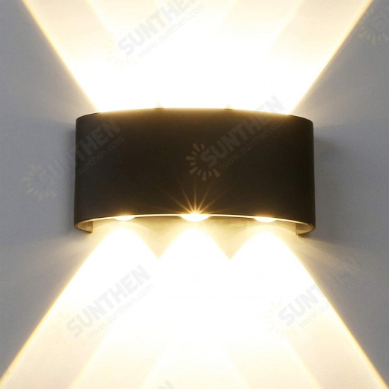 Waterproof 2-8W LED Wall Light Up Down Lighting Sconce Lamp Indoor Outdoor IP65