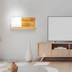Wooden White LED Lamp Stair Hotel Garden Bedroom Bedside Light Wall Mount Decor Wooden White LED Lamp Stair Hotel Garden Bedroom Bedside Light Wall Mount Decor