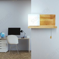 Wooden White LED Lamp Stair Hotel Garden Bedroom Bedside Light Wall Mount Decor Wooden White LED Lamp Stair Hotel Garden Bedroom Bedside Light Wall Mount Decor