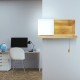 Wooden White LED Lamp Stair Hotel Garden Bedroom Bedside Light Wall Mount Decor