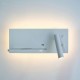 Wall Light Bedroom Lamp LED Phone Wireless Charger Shelf Bedside Headboard Read Modern Loft Room USB Luminaire Wood Bed