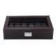 10/12 Slots Carbon Fibre Pattern PU Leather Watch Box Jewellery Display Collection Storage Box