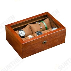 10/7 Watch Pillow Wooden with Skylight Watch Box Jewellery Display Collection Storage Box 10/7 Watch Pillow Wooden with Skylight Watch Box Jewellery Display Collection Storage Box