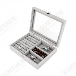 2 in 1 Detachable Portable Jewelry Cosmetic Storage Case Organizer Display Jewelry Watch Box 2 in 1 Detachable Portable Jewelry Cosmetic Storage Case Organizer Display Jewelry Watch Box