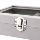 2 in 1 Detachable Portable Jewelry Cosmetic Storage Case Organizer Display Jewelry Watch Box