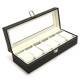 6 Grids Aluminium Watch Storage Case Holder Organiser Display Jewelry Watch Box