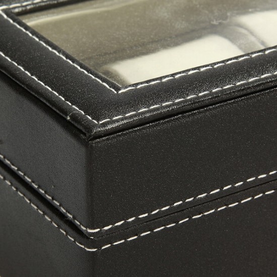 6 Grids Aluminium Watch Storage Case Holder Organiser Display Jewelry Watch Box