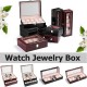 2/6/10/20 Slots Jewelry Watch Display with Window Watch Box
