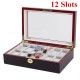 6/10/12/20 Slot Watch Display Wood Jewelry Storage Organizer Watch Box