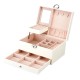 Leather Jewelry Watch Storage Box Ring Jewelry Box Multi-layer Large Capacity Jewelry Storage Box