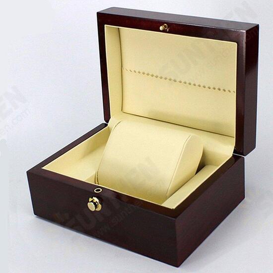 Luxury Wrist Watch Box Handmade Wooden Case Jewelry Gift Box Storage Container