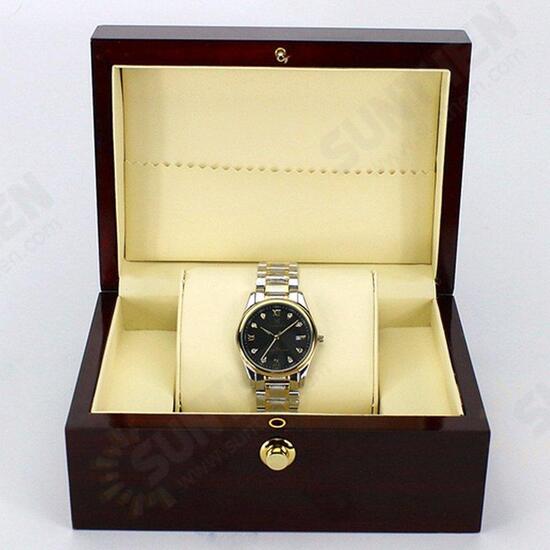 Luxury Wrist Watch Box Handmade Wooden Case Jewelry Gift Box Storage Container